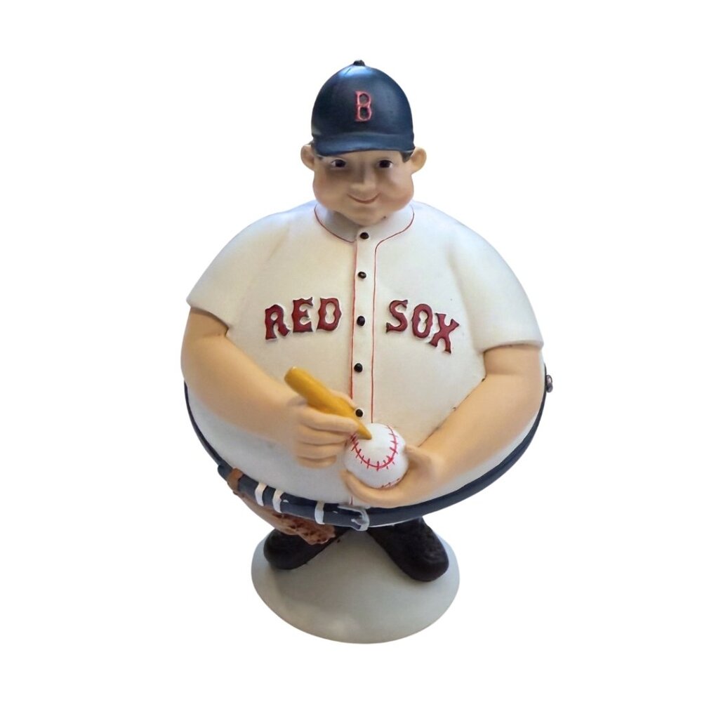 Department 56 2004 Boston Red Sox MLB Baseball Player Candy Dish Bowl Figurine